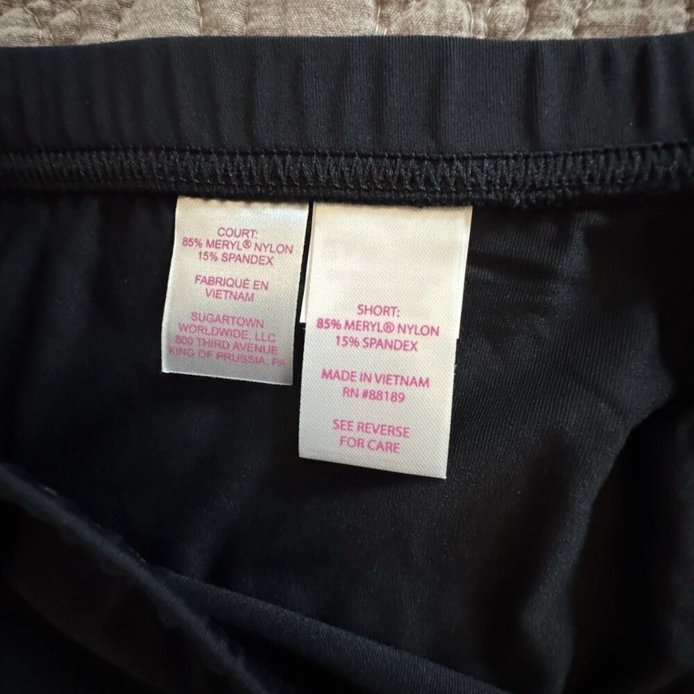 Lilly Pulitzer Luxletic Meryl Biker Shorts Women's Size Large Black NWT - Picture 5 of 5